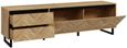 Chevron Oak Effect Large  TV Unit