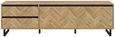 Chevron Oak Effect Large  TV Unit
