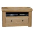 Bordeaux TV Unit - 1 Drawer - Corner - Oak