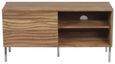 Clearance - Wave Mango Wood TV Unit, Natural Ripple Pattern 100cm Wide, Stand Upto 32in Plasma - 1 Door with 2 Shelf - Brand New Item