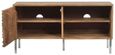 Clearance - Wave Mango Wood TV Unit, Natural Ripple Pattern 100cm Wide, Stand Upto 32in Plasma - 1 Door with 2 Shelf - Brand New Item