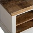 Coastal White and Wood 110cm TV Cabinet