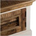 Coastal White and Wood 110cm TV Cabinet