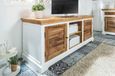 Coastal White and Wood 145cm TV Cabinet