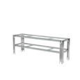 Cohen TV Unit - Clear Glass and Chrome