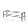 Cohen TV Unit - Clear Glass and Chrome