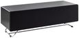 Conway Concept 120cm TV Stand in Black with Speaker Mesh Front - CRO2-1200CPT-BLK