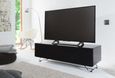 Conway Concept 120cm TV Stand in Black with Speaker Mesh Front - CRO2-1200CPT-BLK