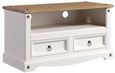 Corona White Mexican Pine 95cm TV Unit
