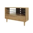 Scandic Corner TV Unit - 1 Drawer - Oak