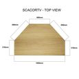 Scandic Corner TV Unit - 1 Drawer - Oak