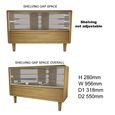 Scandic Corner TV Unit - 1 Drawer - Oak
