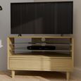 Scandic Corner TV Unit - 1 Drawer - Oak