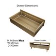 Scandic TV Unit - 2 Drawer - Medium - Oak