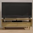 Scandic TV Unit - 2 Drawer - Medium - Oak