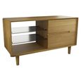 Scandic TV Unit - 2 Drawer - Small - Oak