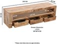 Dispur Solid Mango Wood 150cm TV Unit