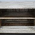 TV Unit - Acacia Wood and Rattan - 3 Door
