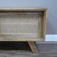 TV Unit - Acacia Wood and Rattan - 3 Door