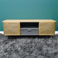 TV Unit - Wood and Metal - Storage
