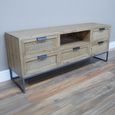 TV Unit - Wooden - 5 Drawer