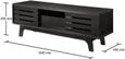 Edwards Dark Wood 140cm TV Unit