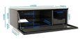 Evans High Gloss Grey 85cm TV Cabinet - EMTMOD850-GRY