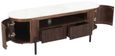 Fluted White Marble Top 140cm TV Unit