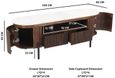 Fluted White Marble Top 140cm TV Unit