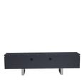 Genoa TV Unit - Storage - Fluted Grey High Gloss