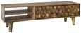 Geometric Carved Mango Wood 140cm TV Unit
