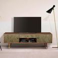 Hamlin Storage TV Unit - Textured Mango Wood