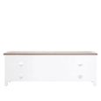 Hampstead TV Unit - 2 Drawer - White and Oak