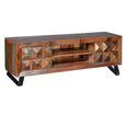 Hasley TV Unit - Recycled Wood - 4 Drawer
