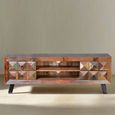 Hasley TV Unit - Recycled Wood - 4 Drawer