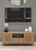 Henley Oak and Rattan 120cm TV Unit