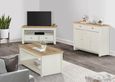 Highgate Corner TV Unit - 2 Drawer - Cream Painted