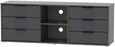 Hong Kong Graphite 150cm TV Unit with Glides Legs