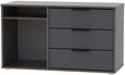 Hong Kong Graphite 95cm TV Unit with Glides Legs