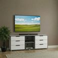Hong Kong TV Unit - 150cm - with Glides Legs - White