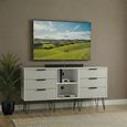 Hong Kong TV Unit - 150cm - with Hairpin Legs - Cashmere and White