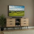 Hong Kong TV Unit - 150cm - with Wooden Legs - Oak
