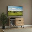 Hong Kong TV Unit - 95cm - with Wooden Legs - Oak
