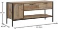Industrial Rustic Oak Effect TV Unit