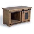 Iron Works TV Unit - Mango Wood - Storage - Small