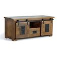 Iron Works TV Unit - Mango Wood - Storage