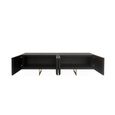 TV Unit - Ivanna - 4 Door - Dark Wood