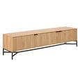 Jaipur TV Unit - 3 Door - Large - Fluted - Oak