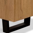 Jersey TV Unit - 1 Door Corner - Industrial Style - Oak