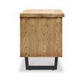 Jersey TV Unit - 2 Door Large - Industrial Style - Oak